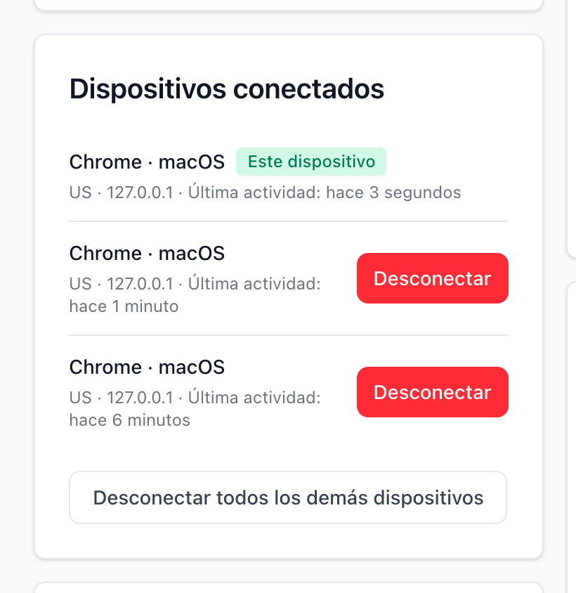 Mira cada dispositivo donde tu cuenta está abierta